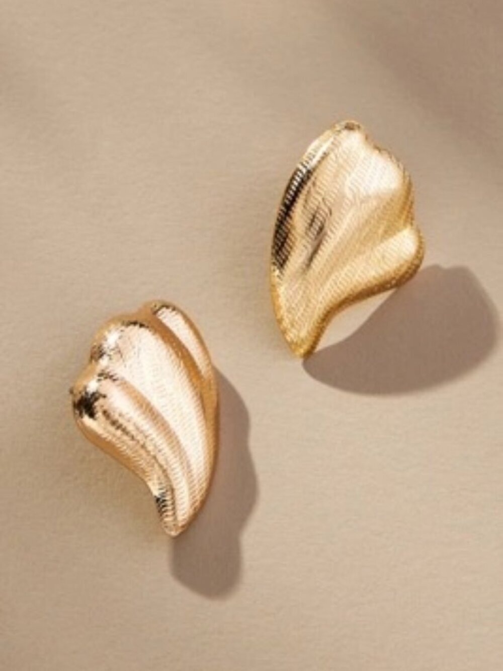 The Restored Vintage Collection: Gold Flourish Post Earrings By Anthropologie
